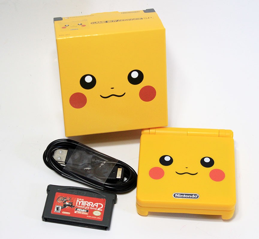 Nintendo Game Boy Advance SP Pikachu Handheld System
