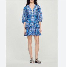 Sandro Women's Dress Linen Blend FR 40 / US 8 L SFPRO02936