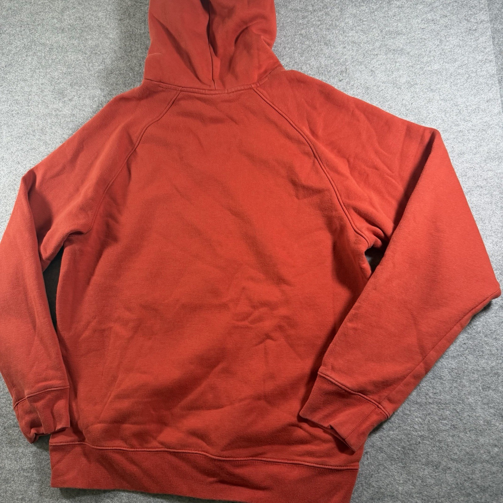 Nike Hoodie Sweatshirt Mens M Orange Heavyweight Fleece Pullover Swoosh thumbnail 12
