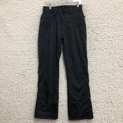 Marker Snow Pants 8 Womens Black Aqua Guard Stretch Straight High Rise Outdoor