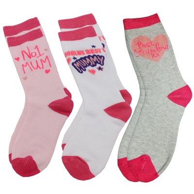 Mothers Day Socks One Size - Choose Design