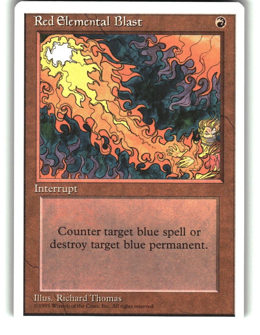 Magic the Gathering - Fourth Edition Red Elemental Blast Common 1995