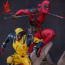 Deadpool and Wolverine Resin Sculpture Statue Model Kit Unpainted/Unassembled