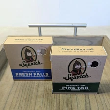 Dr. Squatch Men's Natural Soaps Fresh Falls & Pine Tar-Heavy Grit 5oz FREE SHIP!