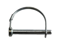 Snap Safety Pin Round Two Wire 1/4 x 2-1/2 Steel ZC (25 Pieces)