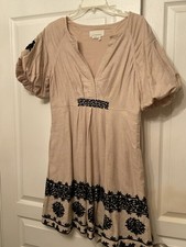 Anthropology Orla Embroidered Mini Dress Size 10