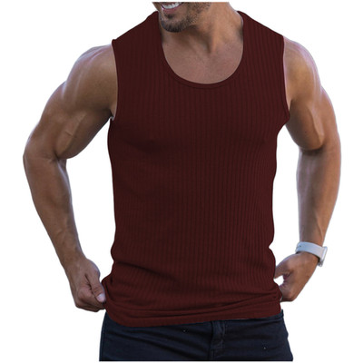 Movement Style Herren Trainingsweste Polyesterfaserstoff ärmelloses Design