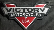 Victory Motorcycles Embroidered approx Patch 6x11"