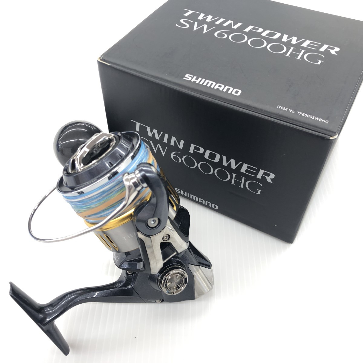 Shimano Spinning Reel With Scratches B Box Included 15 Twin Power 