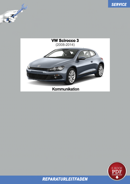 PDF VW Scirocco 3 2008-2014 Reparaturanleitung Kommunikation Radio Navi-image