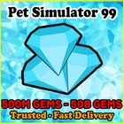 PET SIMULATOR 99 (PET SIM 99 PS99) ?500M 5B 10B 30B 50B GEMS? CHEAP & TRUSTED!