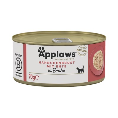Applaws Cat Nassfutter Huhn & Ente | 24x70g