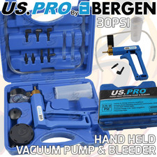 US PRO Hand Vacuum Pump Held Brake Bleeder Tester Set Bleed Car Bleeding Kit