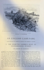 1903 Sir Edumnd Loder Leonardslee Game Park Sussex England