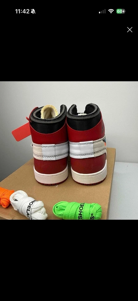 Size 11  - Nike Air Jordan 1 Retro OG x Off-White High Chicago Virgil New w/ Box - Image 3 of 4