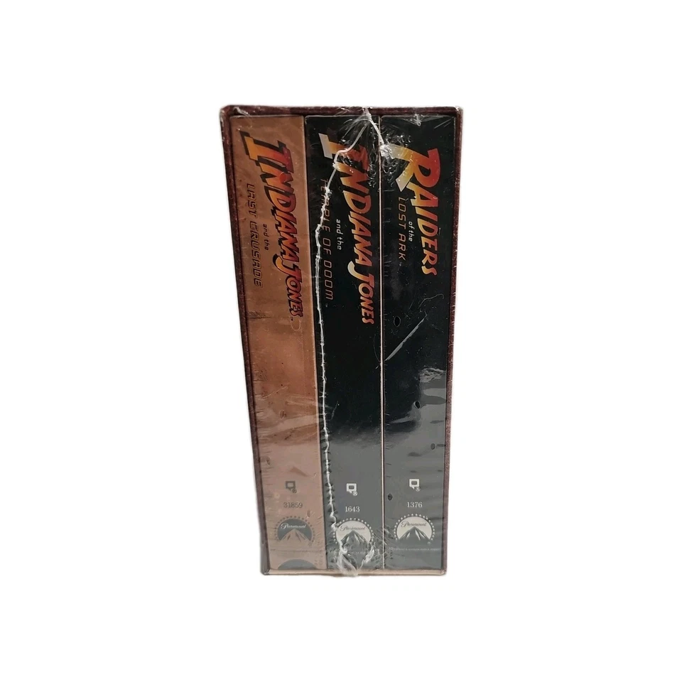 Vintage Factory Indiana Jones Trilogy Set VHS 1999 Harrison Ford NEW! SEALED! - Image 2 of 4
