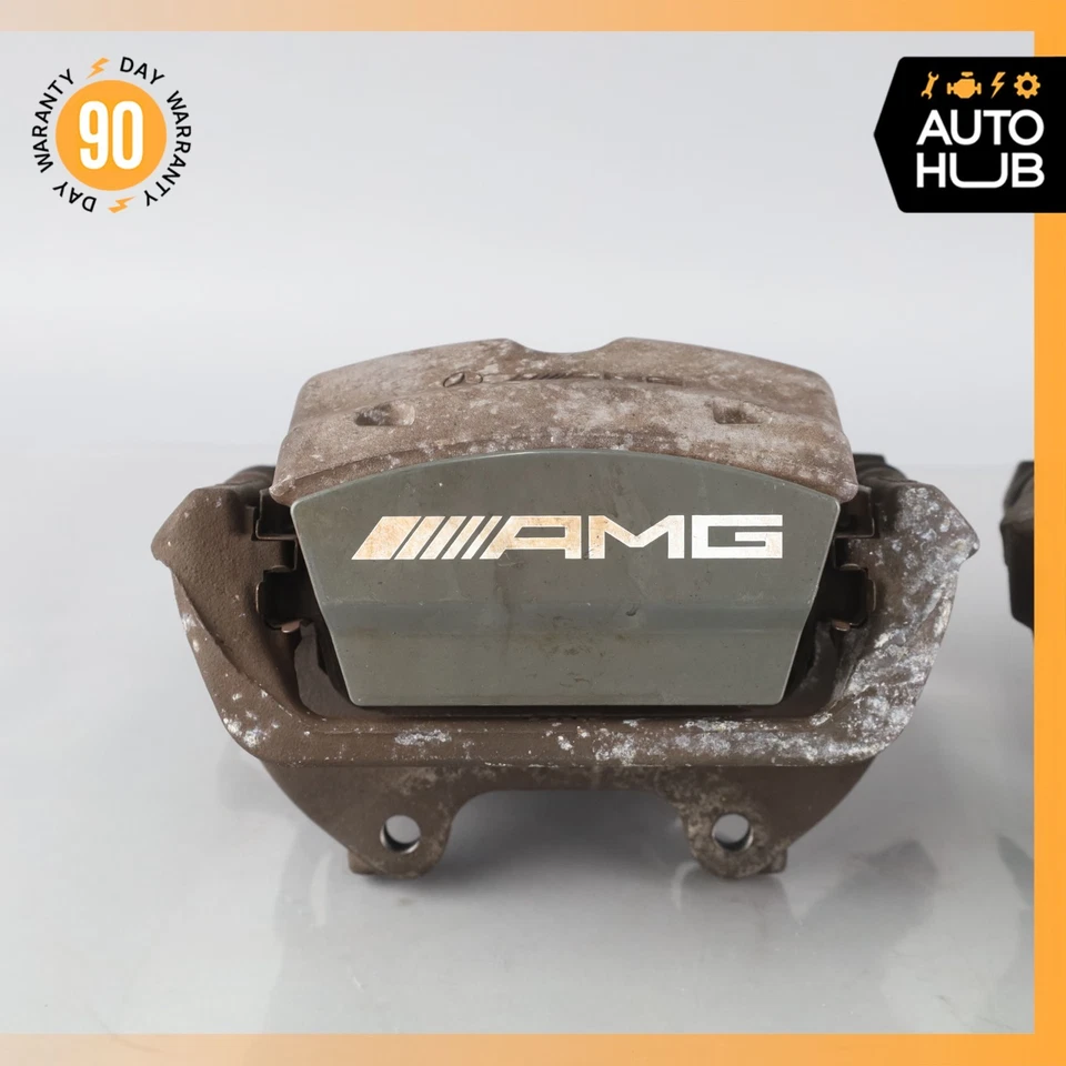 Pinzas de freno traseras izquierda y derecha Mercedes W222 S63 C63 AMG con juego de actuadores OEM Foto 3 de 4