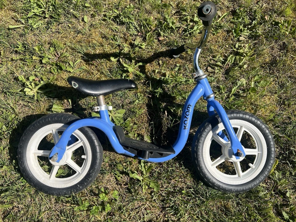 Bicicleta de Equilibrio Kazam Strider 12 pulgadas Rueda Sólida Deportiva Sin Pedales-Azul-¡Buena Forma! Foto 2 de 4