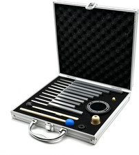 Solfeggio Tuning Forks Set, 10 pcs Unweighted Silver Solfeggio Tuning Forks, Alu