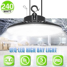 DLC 240W LED UFO High Bay Light Commercial & Industrial Warehouse Lamp 33600LM
