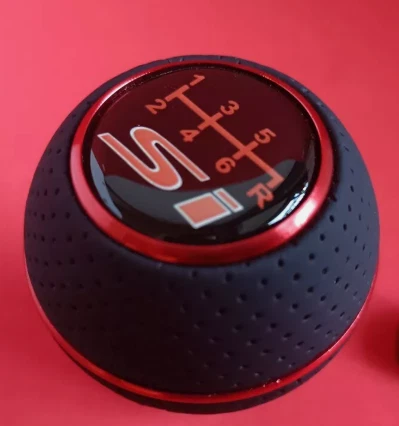 RED LEATHER SI 6S JDM SPORT SHIFT GEAR KNOB for CIVIC MKX MK9 MK8 ACCORD TYPE R - Image 4 of 4