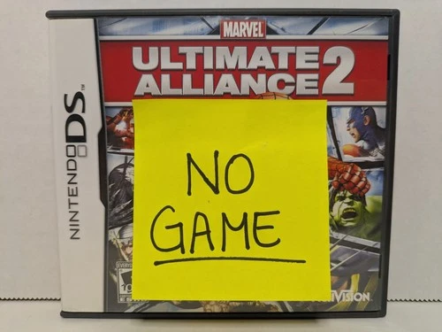 *NO GAME* Marvel: Ultimate Alliance 2 (Nintendo DS, 2009) Case + Manual