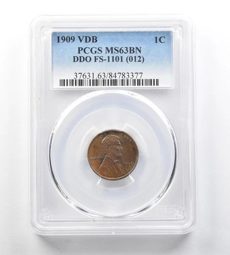 1909 VDB Lincoln Wheat Cent DDO FS-1101 (012) MS63 BN PCGS *3499