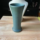 Rookwood Pottery Vase 7 Inches Tall. 1916. Matte Green Blue Glaze. 1357E