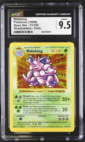 Nidoking (Shadowless) graded CGC 9.5 for sale on eBay