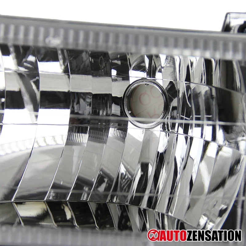 Fit 1992-1996 Ford F150 F250 F350 Bronco Headlights+Corner Bumper Signal Lamps Foto 4 de 4