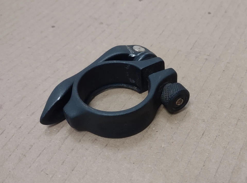 Abrazadera de tija de sillín de bicicleta de montaña especializada de colección y perno de liberación rápida 34,9 mm Foto 2 de 4