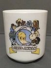 Vintage 87’ Alfred J. Kwak arcopal france milk glass Cup Dutch Japanese Cartoon