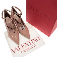 Valentino NWB Rockstud Caged Pumps / Heels Size 39 (US 9) in Rose Nude