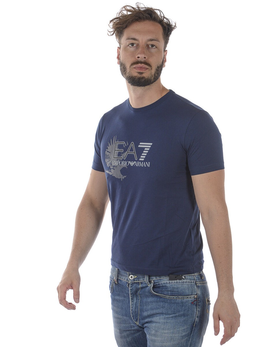 Tシャツ・カットソー EMPORIO ARMANI Men T Shirts EM001070AF13747UB118 BLUE Emporio Armani EA7 T-Shirt Sweatshirt Man Blue 3ZPT46PJM9Z