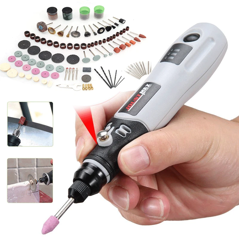 Mini Electric Grinder Drill Engraving Pen Grinding Rotary Tool Set