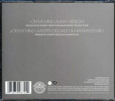 CD Cody Simpson - On My Mind | eBay