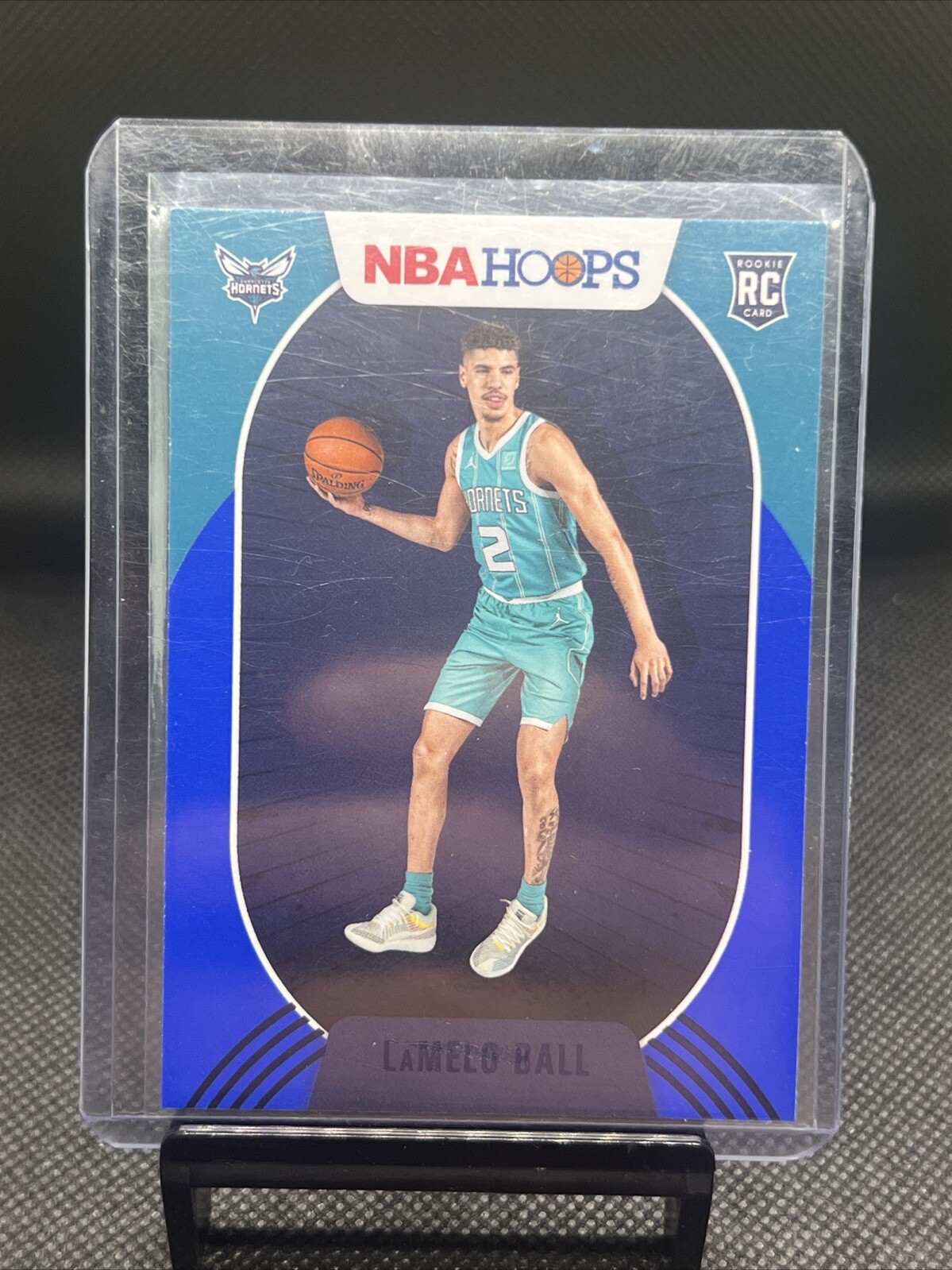 LaMelo Ball Rookie Card 2020-21 Panini NBA Hoops Blue W24 #223 Charlotte Hornets