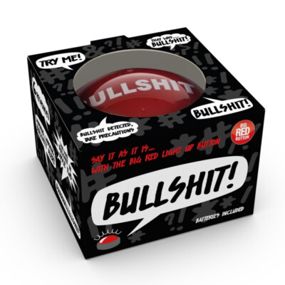Bullshit Alarm Button - Spaß / Witz / Streich / Geschenkidee - Kostenlose Lieferung