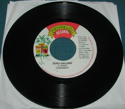 CHRISINTI Zion I Calling WAAN BUSS ORIG 1st JAMAICA HENFIELD reggae 45''