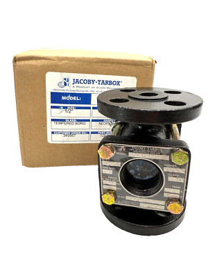 Jacoby Tarbox 608-FA 1/2'' Bulls-Eye Flanged Sight Flow Indicator, TZB08C