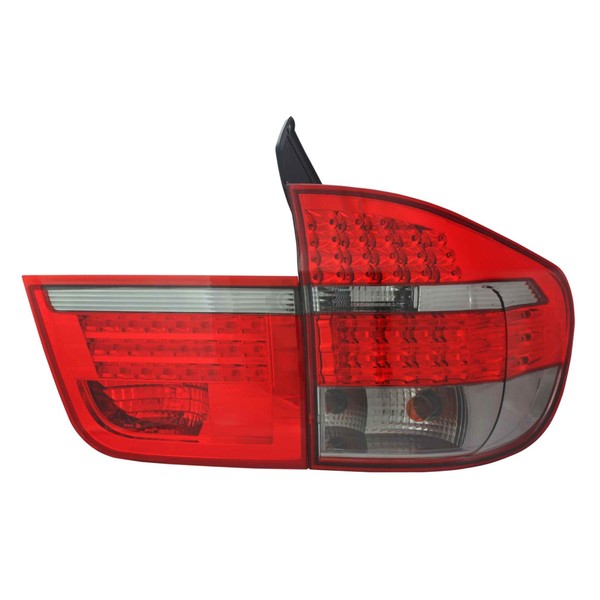 LED RüCk Heckleuchten Set FüR BMW X5 E70 Bj. 07-13 Klar Rot Smoke Schwarz-image