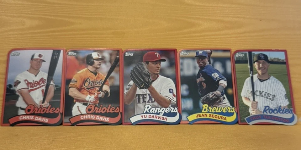 2014 Topps 1989 Throwback Mini Die-Cut Lot (31) Verlander Sale Schmidt Henderson - Image 2 of 4