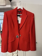 David Koma Jewel Patch Tailored Wool Jacket Blazer Size 6