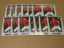 2014 Bowman CHROME DRAFT PICKS JEREMY RHOADES LOT OF 27 CARDS ANGELS CDP113
