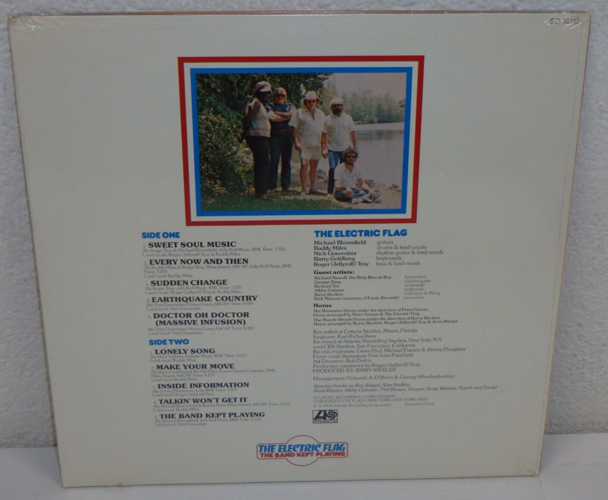 ELECTRIC FLAG The Band Kept Playing 1974 FACTORY SEALED LP 