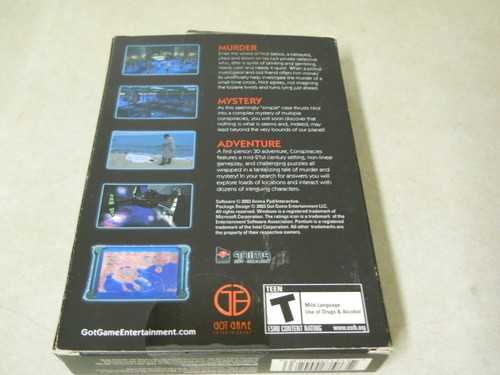 Got Game Conspiracies Murder Mystery Adventure CD-ROM PC Video Game 3 Disc - Picture 9 of 9