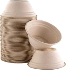 Eco-Friendly & Microwave Safe 8 Oz Compostable Mini Bowls by Avant Grub