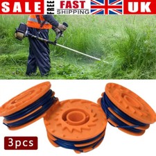 3Pcs Spool & Line For TITAN-TTB820GGT 600w Grass Trimmer Replace Strimmer Part