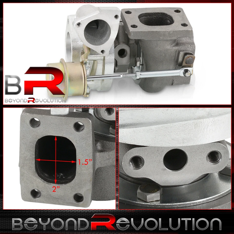 T25 T25/T28 Turbo Charger AR80 T2 TD04H For 200SX 240SX S13 S14 CA18 KA24 SR20 - Image 3 of 4