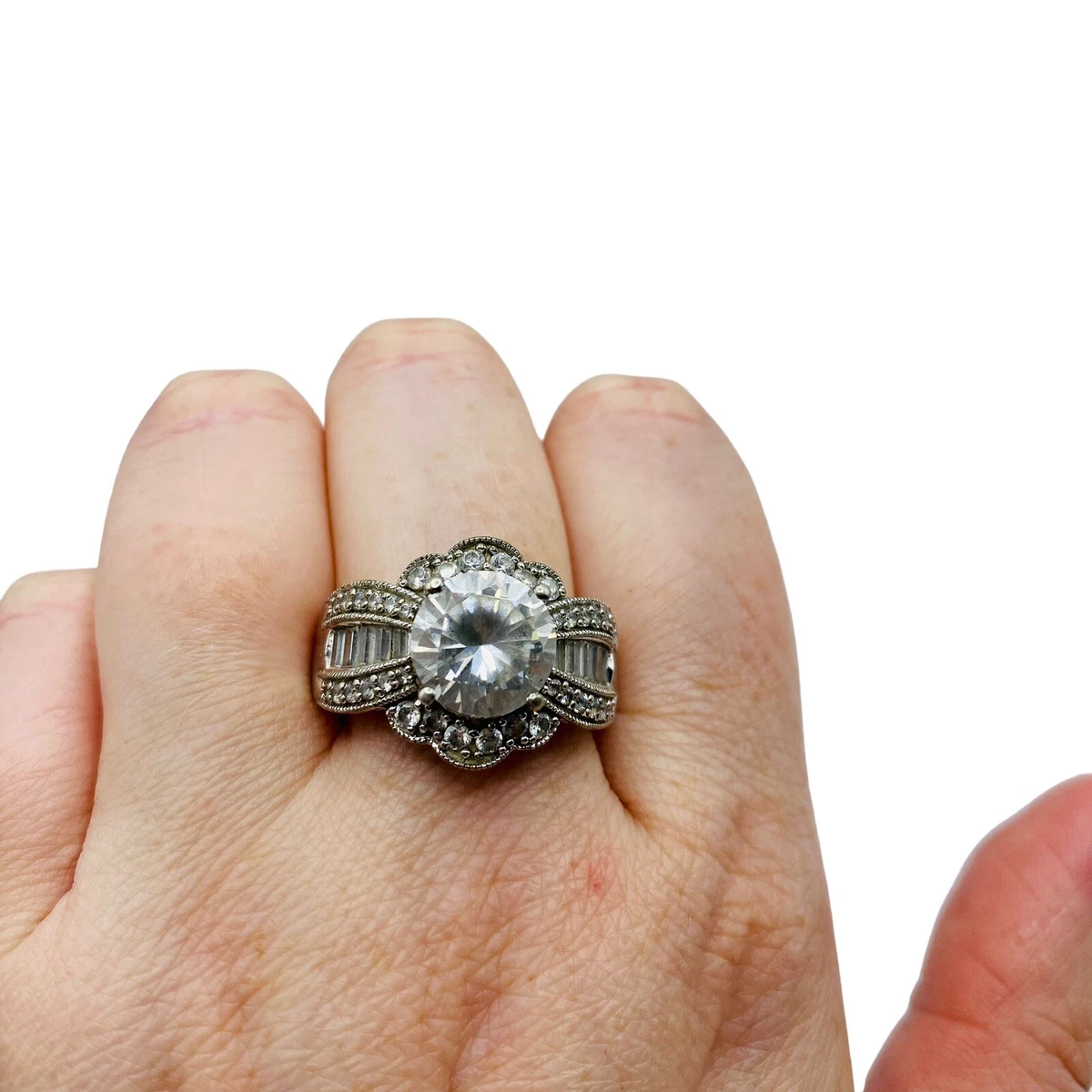 Designer cubic shop zirconia rings
